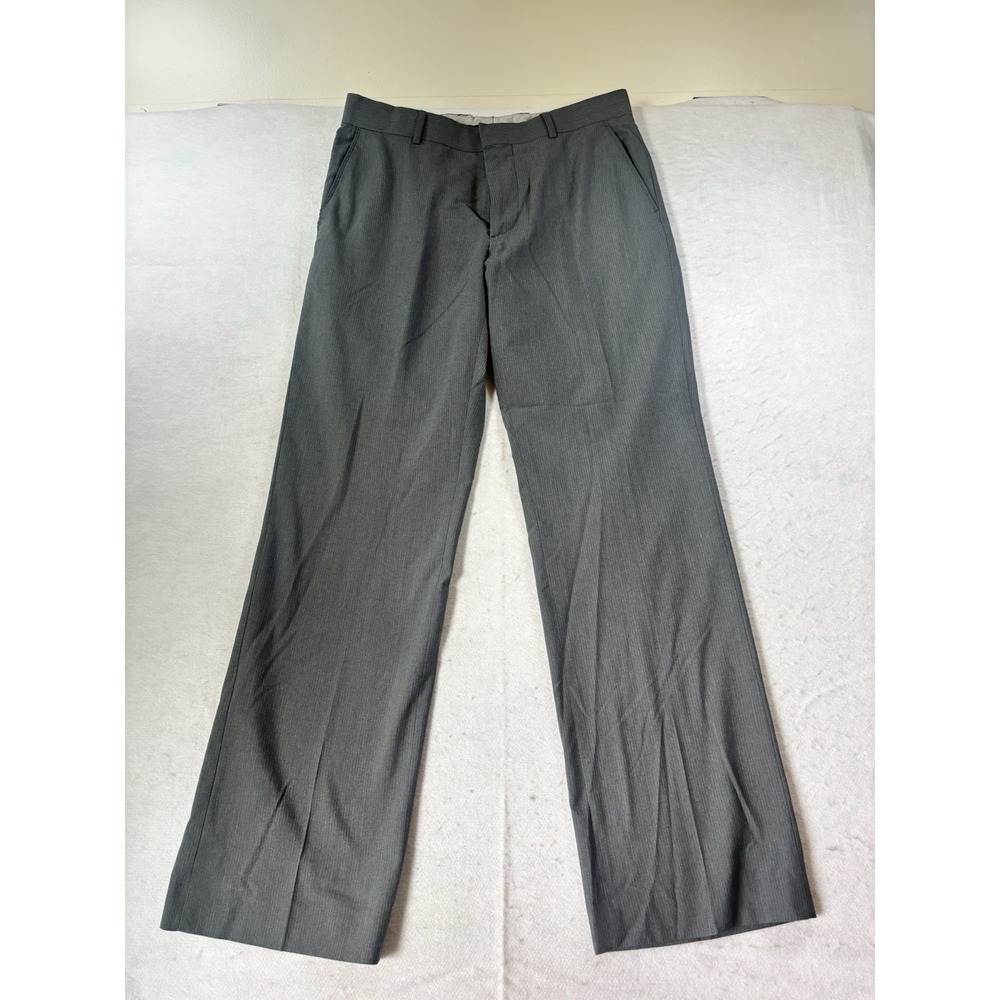 Banana Republic Pant Mens 33x32 Gray Tailored Slim Fit Business Casual Trouser